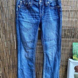 Miss Me Dark Blue Denim Jeans